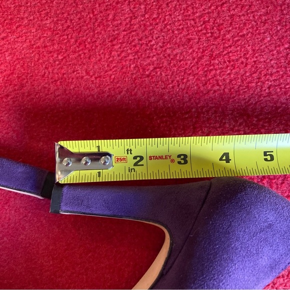 LK BENNETT Sz 38 Velvet Suede Bow At Front Rounded Toe Pumps Heels - Picture 6 of 10